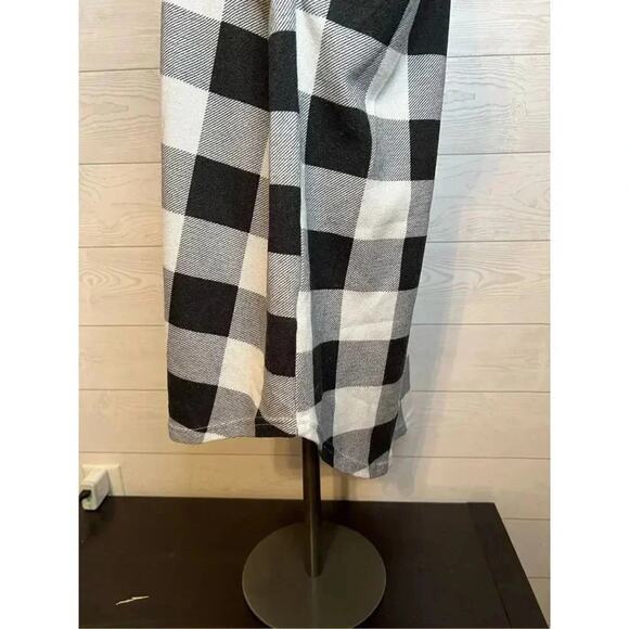 Chic Soul.Com black/white buffalo plaid long sleeve top Size 2XL - Picture 3 of 5